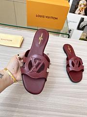  Louis Vuitton Isola Flat Slipper Dark Red Size 35-43cm - 2