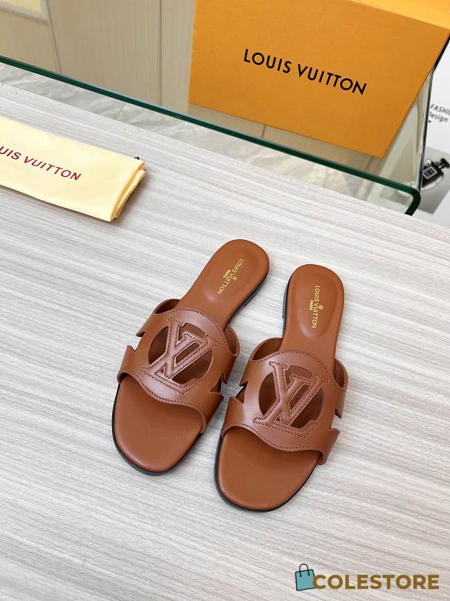  Louis Vuitton Isola Flat Slipper Brown Size 35-43cm - 1