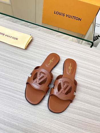  Louis Vuitton Isola Flat Slipper Brown Size 35-43cm