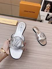  Louis Vuitton Isola Flat Slipper Silver Size 35-43cm - 6
