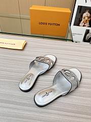  Louis Vuitton Isola Flat Slipper Silver Size 35-43cm - 2