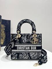 Dior Lady D Lite Telefoontasje Black Size 24cm - 1