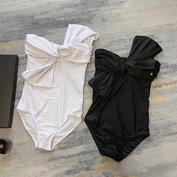 Chanel Bathing Suit Black/White