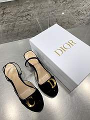 Dior Slingback Pumpblack Patent Calfskin  - 5