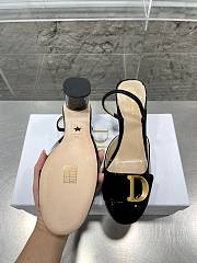 Dior Slingback Pumpblack Patent Calfskin  - 4