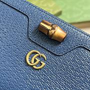 Gucci Diana Blue Wallet Size 19x10.5x2cm - 6