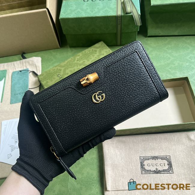 Gucci Diana Black Wallet Size 19x10.5x2cm - 1