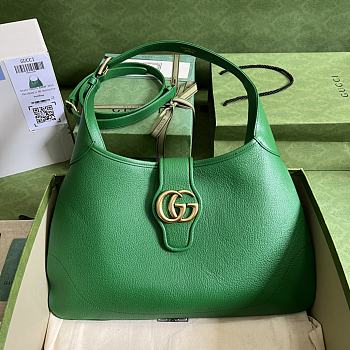 Gucci Aphrodite Medium Shoulder Bag In Green 39x38x2 cm