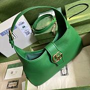 Gucci Aphrodite Medium Shoulder Bag In Green 39x38x2 cm - 6