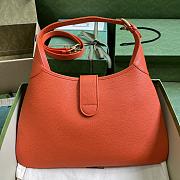 Gucci Aphrodite Medium Shoulder Bag In Orange 39x38x2 cm - 6