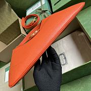 Gucci Aphrodite Medium Shoulder Bag In Orange 39x38x2 cm - 5