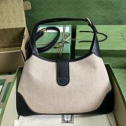Gucci Aphrodite Medium Shoulder Bag In White/Black 39x38x2 cm - 6