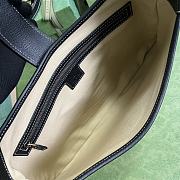 Gucci Aphrodite Medium Shoulder Bag In White/Black Caro 39x38x2 cm - 3