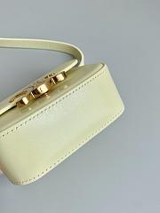 Celine Mini Triomphe On Chain With Strap In Yellow 11x8x4cm - 4