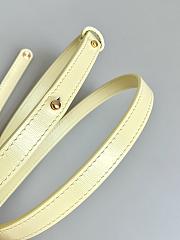 Celine Mini Triomphe On Chain With Strap In Yellow 11x8x4cm - 3