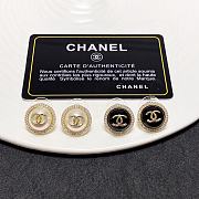 Chanel Black/ White Earrings - 1