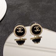 Chanel Black/ White Earrings - 6