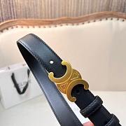 Celine Beltbag Triomphe Black 2.5cm - 4