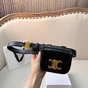 Celine Beltbag Triomphe Black 2.5cm - 3
