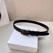 Celine Triomphe Black/White/Brown Belt 2.5mm - 2