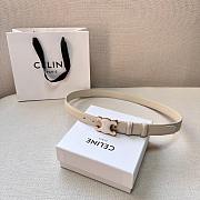 Celine Triomphe Black/White/Brown Belt 2.5mm - 4