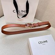 Celine Triomphe Black/White/Brown Belt 2.5mm - 5