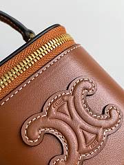 Mini Vanity Case Cuir Triomphe In Smooth Calfksintan 9.5x8x9cm - 3