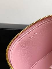 Mini Vanity Case Cuir Triomphe In Smooth Calfksintan Pink 9.5x8x9cm - 5