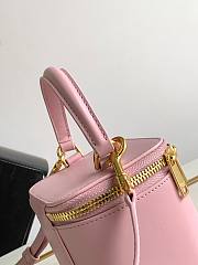 Mini Vanity Case Cuir Triomphe In Smooth Calfksintan Pink 9.5x8x9cm - 4
