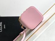 Mini Vanity Case Cuir Triomphe In Smooth Calfksintan Pink 9.5x8x9cm - 3