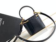 Mini Vanity Case Cuir Triomphe In Smooth Calfksintan Black 9.5x8x9cm - 6