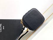 Mini Vanity Case Cuir Triomphe In Smooth Calfksintan Black 9.5x8x9cm - 2