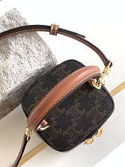 Mini Vanity Case Cuir Triomphe In Smooth Calfksintan Size 9.5x8x9cm - 6