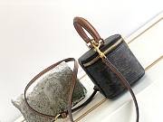 Mini Vanity Case Cuir Triomphe In Smooth Calfksintan Size 9.5x8x9cm - 4