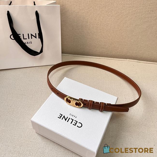 Celine Belt Brown/ Black/ White 1.8cm - 1