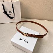 Celine Belt Brown/ Black/ White 1.8cm - 1