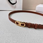 Celine Belt Brown/ Black/ White 1.8cm - 4