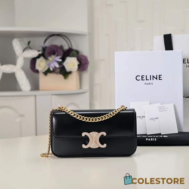 Celine Triomphe Gold Chain Size 20.5x10.5x4cm - 1