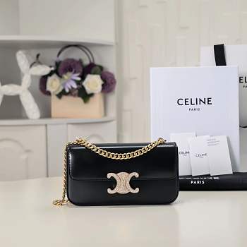 Celine Triomphe Gold Chain Size 20.5x10.5x4cm