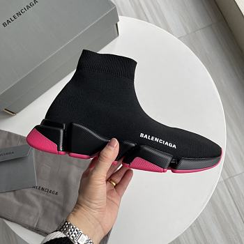 	 BALENCIAGA Speed 2.0 Lt Sneakers In Black/Pink 