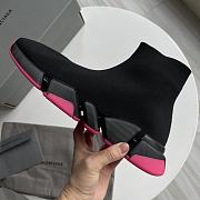 	 BALENCIAGA Speed 2.0 Lt Sneakers In Black/Pink  - 6