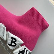 BALENCIAGA Speed 2.0 Graffiti Stretch-Knit High-Top Sneakers - 2