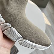 Balenciaga Speed 2.0 Graffiti Recycled Knit Sneaker In Grey - 2