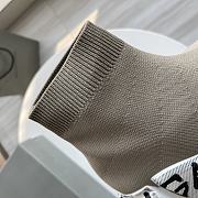 Balenciaga Speed 2.0 Graffiti Recycled Knit Sneaker In Grey - 4