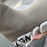 Balenciaga Speed 2.0 Graffiti Recycled Knit Sneaker In Grey - 5