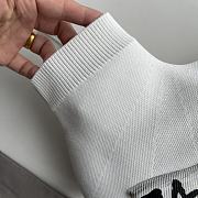 Balenciaga Speed 2.0 Graffiti Recycled Knit Sneaker In White - 2