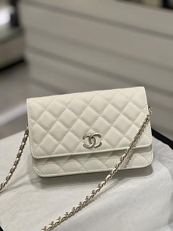 Chanel 23S C-Woc White Size 19x3x12cm