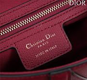 Dior Saddle Red Bag With Strap Size 25.5x20x6.5cm - 6
