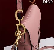 Dior Saddle Bag Pink With Strap Size 25.5x20x6.5cm - 2