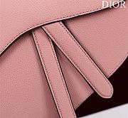 Dior Saddle Bag Pink With Strap Size 25.5x20x6.5cm - 4